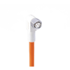 M8 F&B (Wash-Down) Sensor/Actuator Single-Ended Cordset: Female, angled, 3-pin, A-coded, white body, 50 V AC / 60 V DC, 4 A; TPE orange cable, 3-wires, 0.25 mm² - WRKMWV 3-520 - Belden Inc.