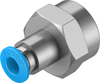 Push-in fitting - QSF-3/8-6-B - Festo Corporation