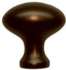 Solid Brass Egg 1 Inch Cabinet Knob, Oil Rubb.. - 817112 - HardwareSource, Inc.