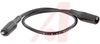 Patch Cord; 12 in.; 18 AWG; PVC; Black 0.144 in.; 65 x 36; 5 A - 70197081 - Allied Electronics, Inc.