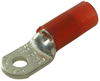 Terminal, Ring, 1/4In, Crimp, Red, 1Awg; Stud Size - Metric Abb - Thomas & Betts - 03P0886 - Newark, An Avnet Company