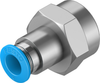 Push-in fitting - QSF-3/8-8-B - Festo Corporation