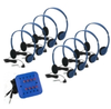 Kids Lab Pack with 8 Personal Headphones and Jackbox - KHA2/K8SCV - Visual Sound, Inc.