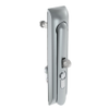 Swinghandle Latch, Large Size - 150 mm , With Padlock Hasp, Use with Linear Actuator or as Single Point Latch, Bellcore 216 Key DIN, Non-Sealed, Zinc Alloy, Satin Chrome Plated - H3-60-272-044 - Southco