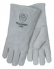 Tillman Gray Large Split Cowhide Leather/Cotton Welding Glove - 14 in Length - 608134-10000 - 608134-10000 - R. S. Hughes Company, Inc.