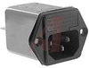 SINGLE PHASE IEC-INLET 15 A PEM, WITH FUSES FAST ON - 70027733 - Allied Electronics, Inc.