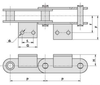 Conveyor Chain With Attachments(M Series) -  - Hangzhou Chinabase Machinery Co., Ltd.