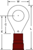 3M Scotchlok Red Brazed Nylon Brazed Ring Terminal MN8-12R/SK - 1.72 in Length - 0.81 in Wide - 0.175 in Inside Diameter - 1/2 in Stud - 054007-08271 - R. S. Hughes Company, Inc.