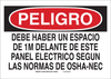 Brady B-302 Polyester Rectangle White Electrical Safety Sign - 10 in Width x 7 in Height - Laminated - Language Spanish - 124943 - 754473-72557 - R. S. Hughes Company, Inc.