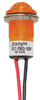 Panel Mount Indicator, Led, 17.463Mm, Orange, 12V; Led Color Dialight - 51R6230 - Newark, An Avnet Company