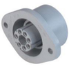 N6R, M26 x 1.5 thread, Receptacle, Female, Panel Mount with Flange, Grey housing, 250 V, 10 A -- N6R BFE
