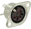 DIN Receptacle; Straight; Metal Recessed - 70214275 - Allied Electronics, Inc.