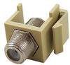 Keystone F Coupler, Ivory - 43-415 - Computer Network Accessories, Inc.