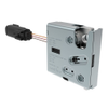 Electronic Rotary Push-to-Close Latch, Delayed Relock, Rear Trigger, Without Latch Status Microswitch, Sealed Connector, 1/4-20 Thread, Stainless Steel Housing, Passivated - R4-EM-R712-133-B - Southco
