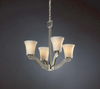 POR-8970-20-WAVE-NCKL Mid. Chandeliers-Glass Up - 750165 - Capital Lighting, Inc.
