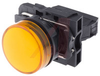 Switch, Pushbutton, LED, Yellow, 24VAC/DC, 22mm - 70007506 - Allied Electronics, Inc.