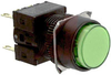 Switch,Pushbutton,Illuminated,DPDT,LED,24V,ROUND EXTENDED,GREEN,Momentary -- 70179914