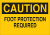 Brady B-302 Polyester Rectangle Yellow Personal Protection Equipment (PPE) Sign - 14 in Width x 10 in Height - Laminated - TEXT: CAUTION - 89090 - 754476-89090 - R. S. Hughes Company, Inc.