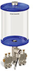 Blue Color Key, Clear View Multiple Feed Electro Lubricator, 1/2 gal Acrylic Reservoir, 4 Feeds, 1/8