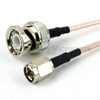 SMA Male to BNC Male Cable RG-316 Coax in 12 Inch and RoHS - FMC0208315LF-12 - Fairview Microwave Inc.