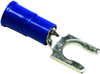 Terminal, Locking Fork, #10, Crimp, Blue; Product Range Multicomp - 14T2408 - Newark, An Avnet Company