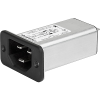 IEC Appliance Inlet C22 for hot Conditions, with Filter for high Temperatures, front side Mounting -- C22F - Image