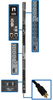 10kW 3-Phase Switched PDU, LX Interface, 208/240V Outlets (24 C13/6 C19), LCD, NEMA L21-30P, 1.8m/6 ft. Cord, 0U 1.8m/70 in. Height, TAA -- PDU3EVSR6L2130 - Image