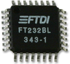 Usb Uart Interface, 32-Lqfp; Bridge Type Ftdi -- 38K1551