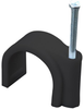 Round Cable Clip, Pe, 4Mm, Black, Pk100 Rohs Compliant Pro Elec - 76AH9945 - Newark, An Avnet Company