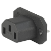IEC Appliance Outlet F, Screw-on Mounting, Front Side, Solder Terminal -- 4787 - Image