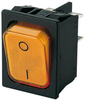 Rocker Switch, Dpst, 20A, 250Vac, Orange; Illumination Marquardt -- 48AC7481