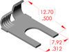 Side Flag Ring Spade Terminal - 05361 - ETCO Incorporated