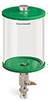 Green Color Key, Clear View Single Feed Manual Lubricator, 1/2 gal Acrylic Reservoir, 1/8” Female NPT Outlet, 5/8”-18 Thread for Remote Mounting - B5161-064ABRGW - Oil-Rite Corp.