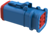 Automotive Housing, Plug, 6Pos, Blue Rohs Compliant Amphenol Sine/tuchel - 69AH6703 - Newark, An Avnet Company
