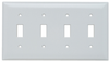 Toggle Switch Openings, Four Gang, White - SP4W - Legrand