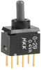 Switch, Toggle, Dpdt, 0.1A, 28Vac; Switch Operation Nkk Switches - 09X9748 - Newark, An Avnet Company