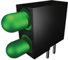 Indicator, Led Pcb, 2Led Green 30Mcd 105Mw; Led Color Lumex - 09J9203 - Newark, An Avnet Company