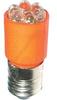 Lamp;T3-1/4 BAYONET BASE CLUSTER LED, AMBER, 24V DUAL POLARITY - 70015433 - Allied Electronics, Inc.