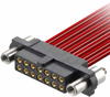 10+10 Pos. Female DIL 22 AWG Cable Conn. Kit, Reverse Fix Panel Mount -- M80-4622005 - Image