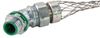 Liqua-Seal Connector, 45 deg, 3/4" NPT, zinc plated iron with mesh - LMA-21-E - Remke Industries