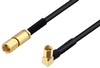 SSMC Plug to SSMC Plug Right Angle Cable 60 Inch Length Using PE-SR405FLJ Coax - PE3C4481-60 - Pasternack