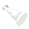 NYLATCH Panel Fastener Plunger, 7.9mm  Diameter, Mini Grip Head Style, Nylon, White - NY-5P-52-4-51 - Southco