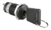 SWITCH KEYLOCK 3POS SPDT 3A 250V - CKM13EFW01-002 - NKK Switches