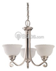 Three-Light Fluorescent Chandelier Fixture - 39058BLE-962 - bulbs.com