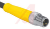 Cordset, M8 Pico, Straight Male, 6 Wire, Single Ended, 2 Meters, Yellow - 70034851 - Allied Electronics, Inc.