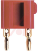 Banana Plug With Setscrews, Miniature Double, Red - 70197917 - Allied Electronics, Inc.