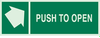 Glow-in-the-Dark Exit & Directional Sign - 90928 - Brady Corporation