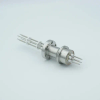 Thermocouple Feedthrough, Type K, 3 Pairs, 1.33″ Conflat Flange - A0423-5-CF - MPF Products, INC.