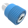 Captive Screw, M4 X 0.7, Flare-in, TORX®/Slot Combination Blue Knob - 4C-TS-M4-2F1-K008 - Southco