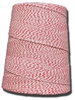 4 PLY VARIEGATED RED & WHITE 2 LB. CONE - 07-041 - T. W. Evans Cordage